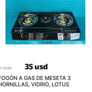Fogón a gas de meseta,con superficie de vidrio - Img 55869574