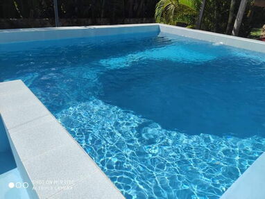 Se renta casa a 1km de la playa de Guanabo con piscina por el gato verde. +53 5 8274462 - Img 62410861