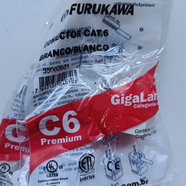 🔥 Conector Keystone RJ45 Cat.6 Furukawa GigaLan Premium (35060601) 🔥 - Img 126328816