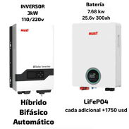 Inversor solar híbrido de (3kw) must + batería de (7.68kw) must * - Img 55852694