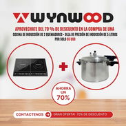 Cocina de inducción de 2 quemadores+ olla de presión 5L - Img 54664877