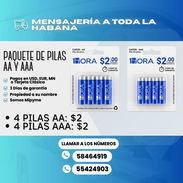 🔋Paquete de Pilas AA y AAA de 1HORA a 2$ el paquete de 4 - Img 55302975