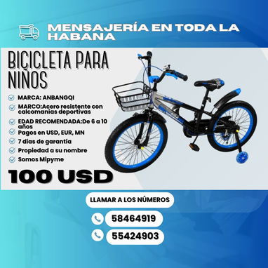 🚲💙🧡 ¡BICICLETAS INFANTILES ANBANGQI – $100 USD! 🧡💙🚲 - Img 127622525