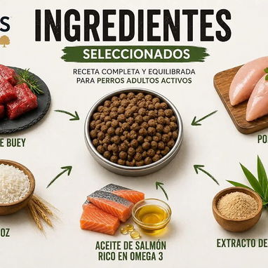 Pienso sabor res para perros adultos 20kg - 7/7