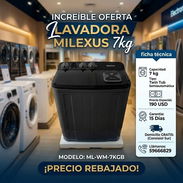 💎LAVADORA DE 7KG MILEXUS, NEGRA💎 - Img 57148523
