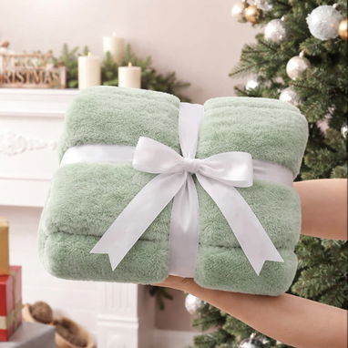 Manta de piel sintética Cozy Bliss para sofá, manta de invierno gruesa de felpa suave y acogedora para sofá, dormitorio - Img 111258931