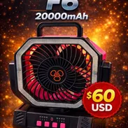 Ventilador recargable f6 20 mil miliamperes - Img 57652434