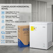 Freezer Nevera Horizontal Royal 5.5 pies / 155 Litros | precio $330 USD | Transporte Gratis | Garantía + Factura - Img 57752481