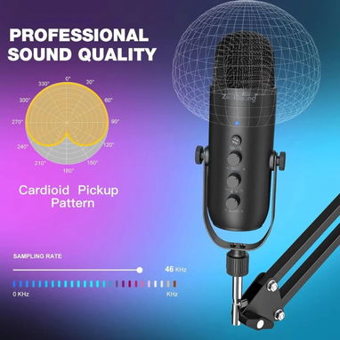 ZealSound k66s - Micrófono de podcast con brazo USB-C 🌐 - Img 127568153