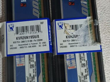 Memorias Ram DDR3 a 1600Mhz Disipadas de 2GB, marca Kingston. - Img main-image-44946601