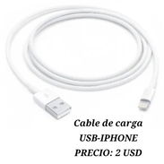 CABLE DE CARGA USB - IPHONE PRECIO: 2 USD 58296067 - Img 55646802