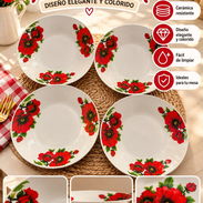 Set de 4 platos hondos grandes - Img 58321838