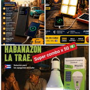 Power bank + lampara solar + bombillo recargable - Img 55847215