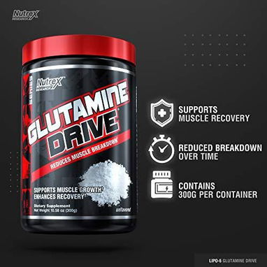 Glutamina Drive (Nutrex) 300gr - 60serv - 4/5