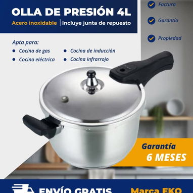 Ollas de presión de acero inoxidable 4 y 6 lt - 2/2