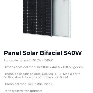 Paneles solares Bifaciales 450 W en el Vedado - 2/2