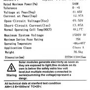 Paneles 540w Monofacial marca RISUN SOLAR - Img 57531337