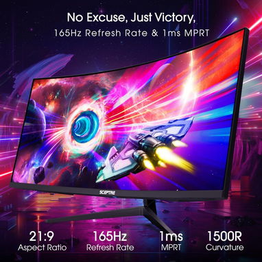 ☎️53544655 🛵 Entrega Gratis ⭐Monitor Curvo Ultra Ancho Sceptre 34” WQHD 180Hz ⭐ - Img 119103112