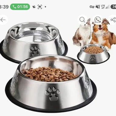 Platos de alimentación lenta de color Rosa,  para perros, medidas 22.5 cm de largo  por 5 cm de altura - 3/4