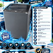Lavadora automática Carga Superior 9kg, marca EKO, Factura y Garantía de 1 año, Transporte gratis. Variedad - Img 57936995
