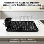 🍽Escurridor de platos y cubiertos. Precio:$13.00 usd Escurridor para vajillas . Material: Acero inoxidable . Base de pl - Img 56644701