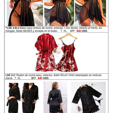 NUEVO SURTIDO. CATÁLOGO DE LENCERÍA SEXY-ERÓTICA SIGUE LA REBAJA + Clips Anti-ronquidos. - Img 109634938