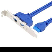 Cable interno USB 3.0 a panel trasero con 2 puertos – Expansión para PC de escritorio - Img 53907052