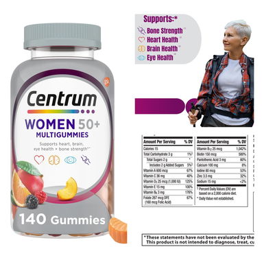 Centrum para mujer y hombre mayores de 50 años 140 gomitas - Img 101988220