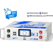 WattCycle 48V 100Ah Server Rack Bluetooth LiFePO4 Bateria - Active Balancing - Img 58193893