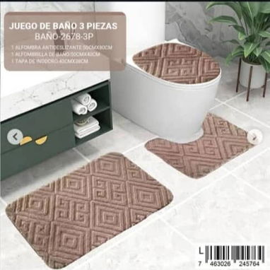 Alfombras de 3 piezas para baño - Img 117296561