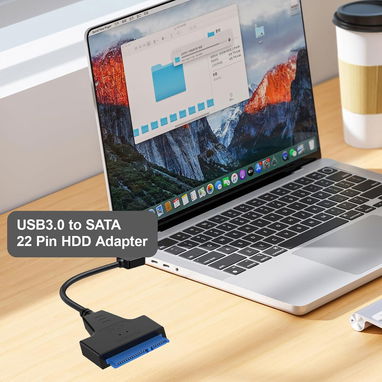 Cable Adaptador Sata a USB 3.0 Para Discos Duros y SDD de 2,5 pulgadas productos compatibles: Disco Duro 2.5¨ y HDD SDD - 6/7
