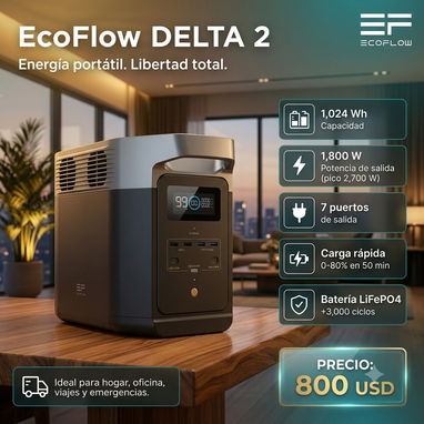 Kits solares y estaciones eléctricas EcoFlow - 10/10