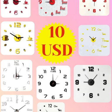 Relojes de Pared 🧱 3D y 2D Grandes ,Medianos , Pequeños - Img 108701546