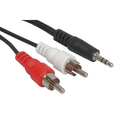 CABLE DE 2 PLUGS RCA A PLUG 3,5MM ESTEREO - Img 75208194