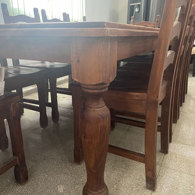 Juego de Comedor Roble 10 sillas Italiano - 4/5