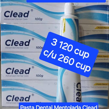 Pasta Dental Mentolada Clead 100g, Gel de Baño ARGENTA fragancia Frutal y Aloe y Leche Evaporada ABORELLE 400g - Img 122186571