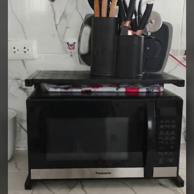 🚨Estante organizador para el microondas 🚨Metal y plástico 🚨 - 4/5
