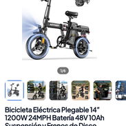 Bicicleta eléctrica plegable 1200w 48v 10ah - Img 56738722