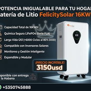 Baterías LiFePO4 (Litio) para sistemas solares y de respaldo energético / Batería kit solar - Img 58389631