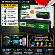 Inversor SACO convierte de 48V a 110V - 1500W con bajo consumo. Transporte incluido - Img 58348640