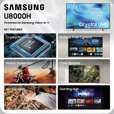 Samsung 50”U8000 4K UHD ( 2026 ) - 3/9