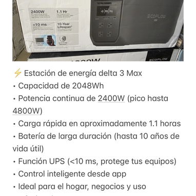Estaciones de energía EcoFlow. NUEVO. ENTREGA INMEDIATA - Img 120405695