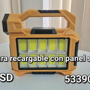 Lámpara recargable con panel solar - Img 57614591