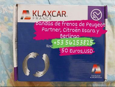 Bandas de frenos francesas de Peugeot Partner, Citroen Berlingo, Xsara - Img main-image