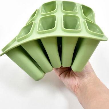 🍦 Molde para Paletitas de Helado 🧊 Forma de Picolé en Silicona ❤️ 10 Cavidades con Tapa  🎉 Ideal para Postres Caseros - Img 120701764
