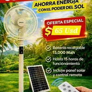 Ventilador con panel solar - Img 55461631