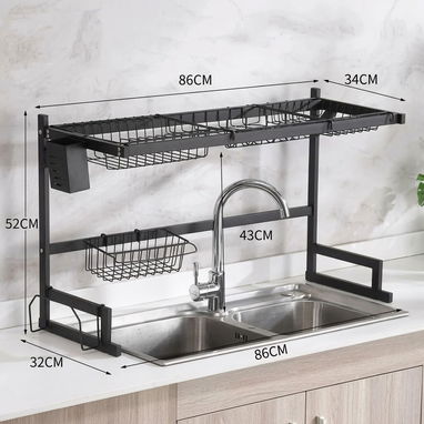 Platero escurridor para fregadero doble (g) - 2/3