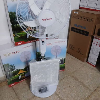 Ventilador Recargable de Pedestal  • ELFO 16" • Con Panel Solar(Leli) - 4/8