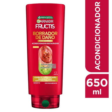 š„ Rebaja! Set Shampoo / Acondicionador Garnier Fructis Borrador de daƱo POST QUĆMICA 650 mL - Img 115589314