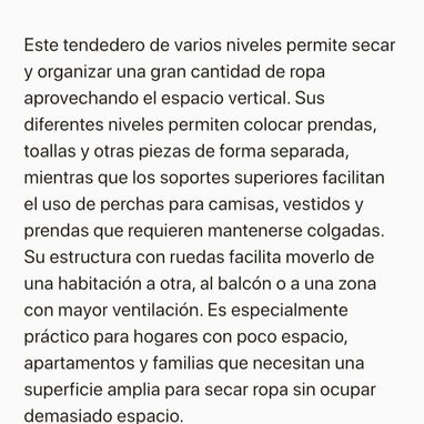 Tendedera vertical ropa. Solo 22 USD 🐝 - 2/3